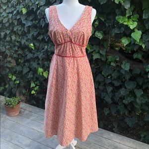 🌸Vintage Sleeveless Micro-Floral Midi Dress